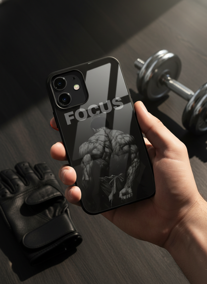 Focus Premium Glass Back Cover For iPhone 11-17 Models