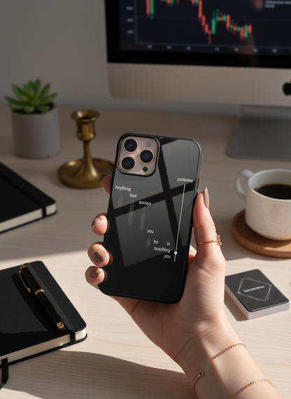 Candle Wisdom Premium Glass Back Cover For iPhone 11-17 Models