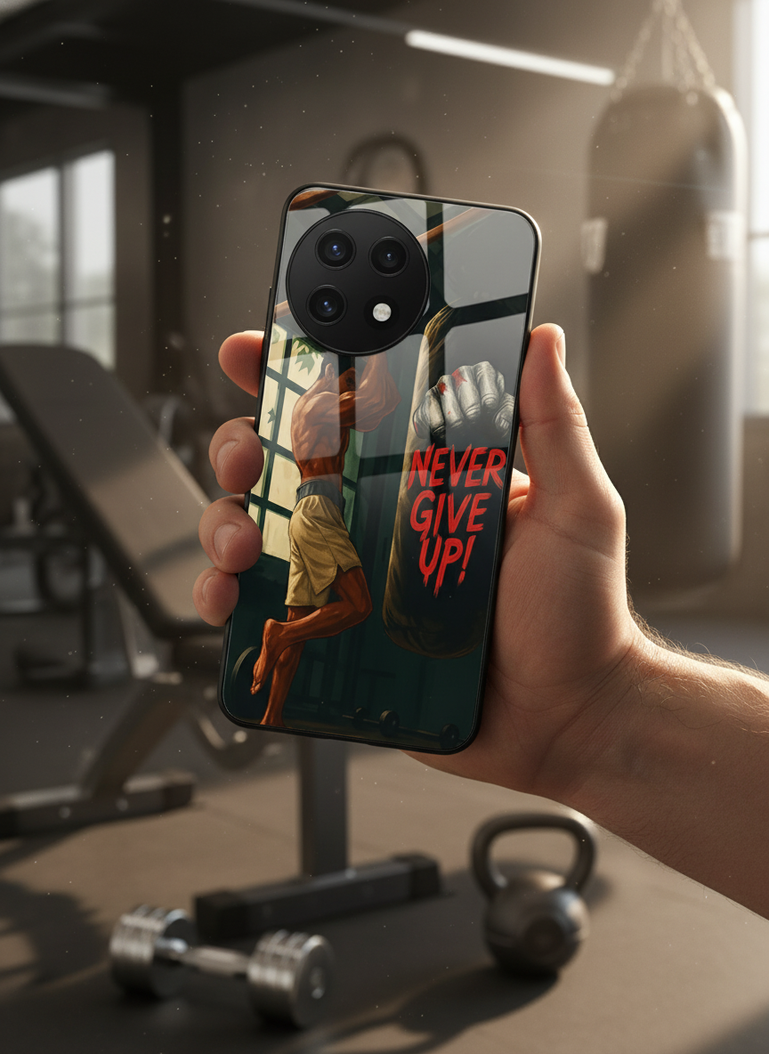 Warrior Spirit Premium Glass Back Cover For One Plus 13, 12, 11, 10, Nord Serie