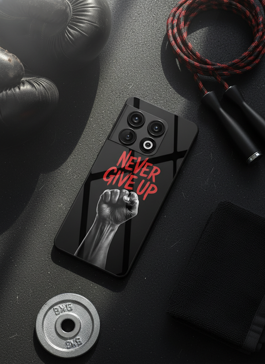 Iron Will Premium Glass Back Cover For One Plus 13, 12, 11, 10, Nord Series