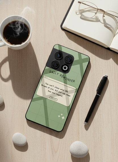 Respond Mode Glass Back Cover For One Plus 13, 12, 11, 10, Nord Series