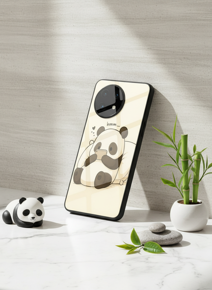 HMM Panda Glass Back Cover For One Plus 13, 12, 11, 10, Nord Series