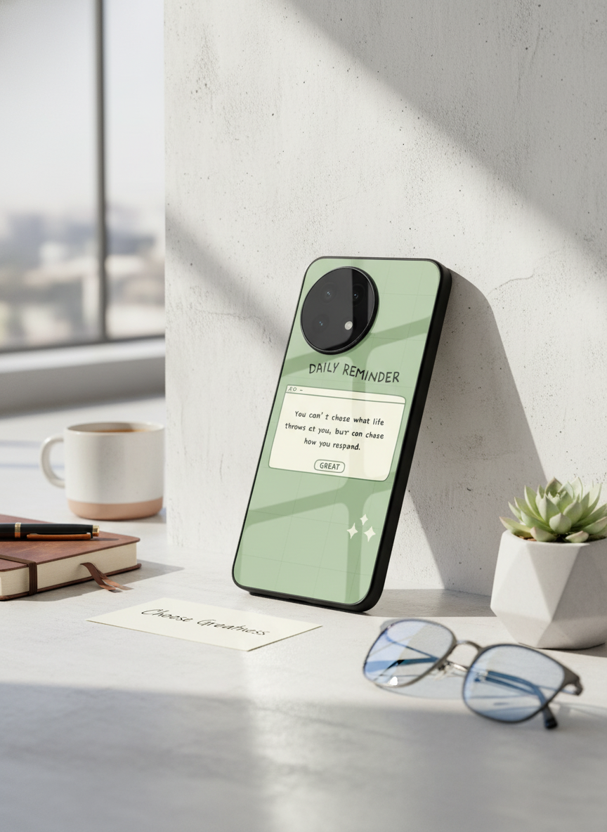 Respond Mode Glass Back Cover For One Plus 13, 12, 11, 10, Nord Series