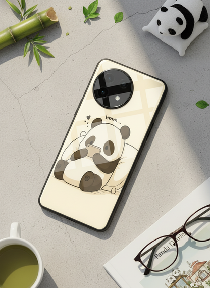 HMM Panda Glass Back Cover For One Plus 13, 12, 11, 10, Nord Series
