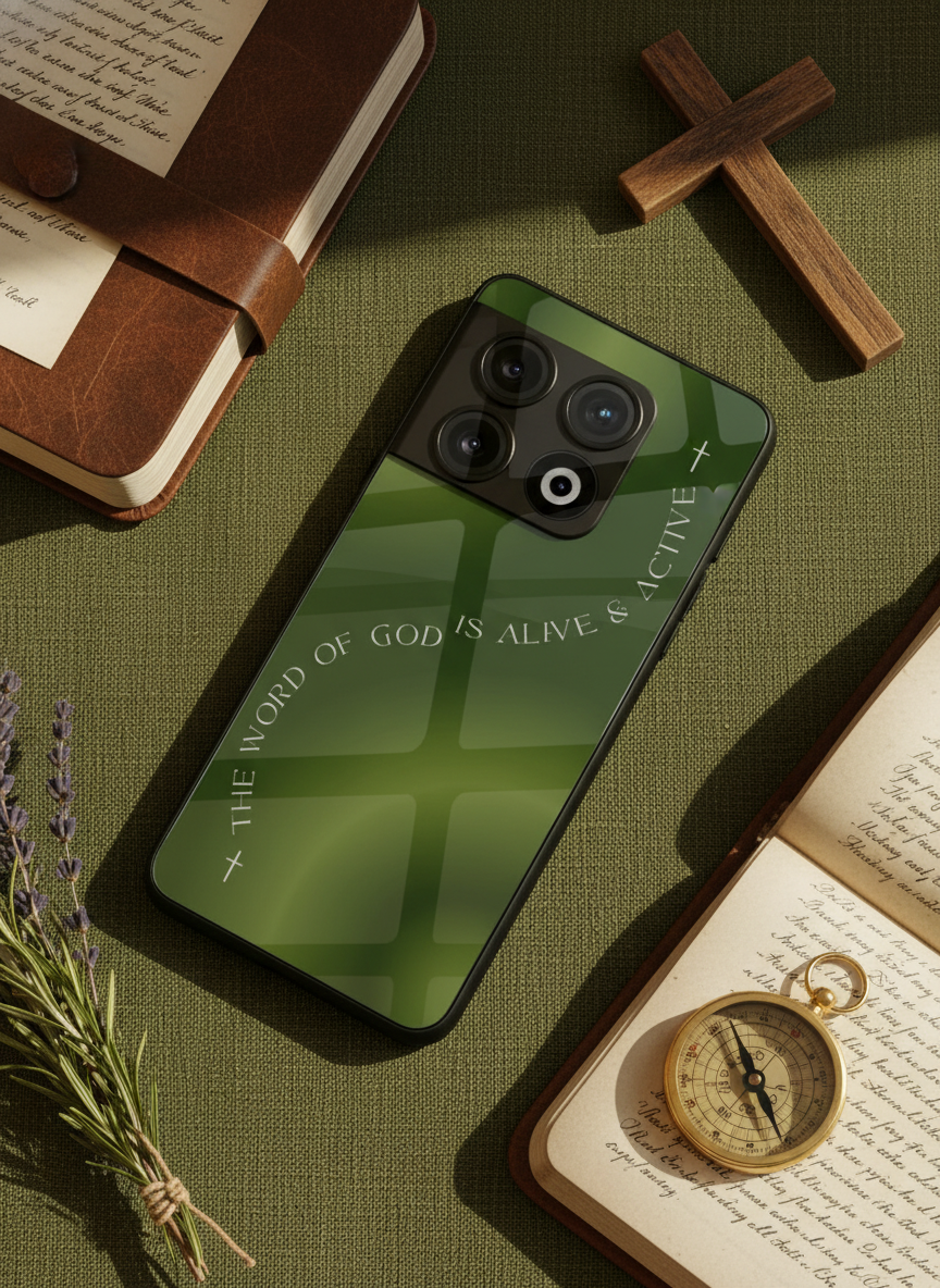 Alive & Active Premium Glass Back Cover For One Plus 13, 12, 11, 10, Nord Series