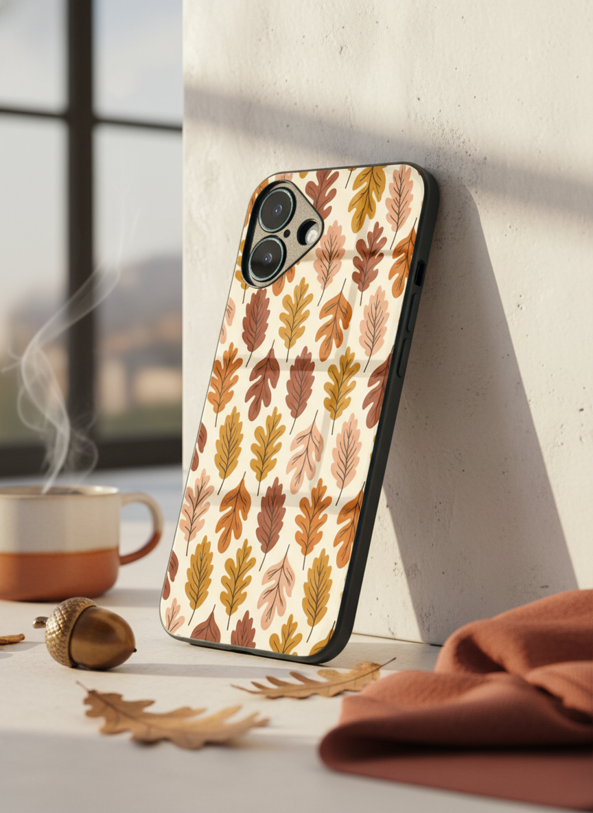 Cozy Season Premium Glass Back Cover For iPhone 11-17 Models