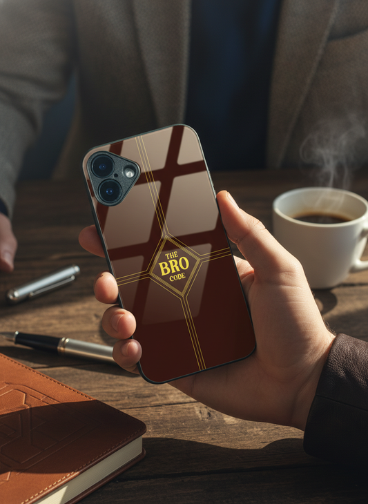 HIMYM Wingman Premium Glass Back Cover For iPhone 11-17 Models