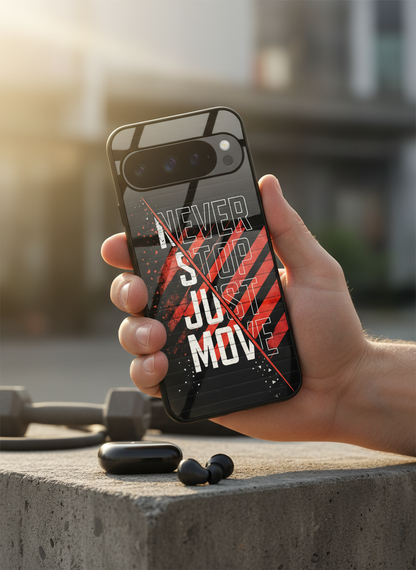 Just Move Premium Glass Back Cover For Google Pixel 7,8,9,10 Series