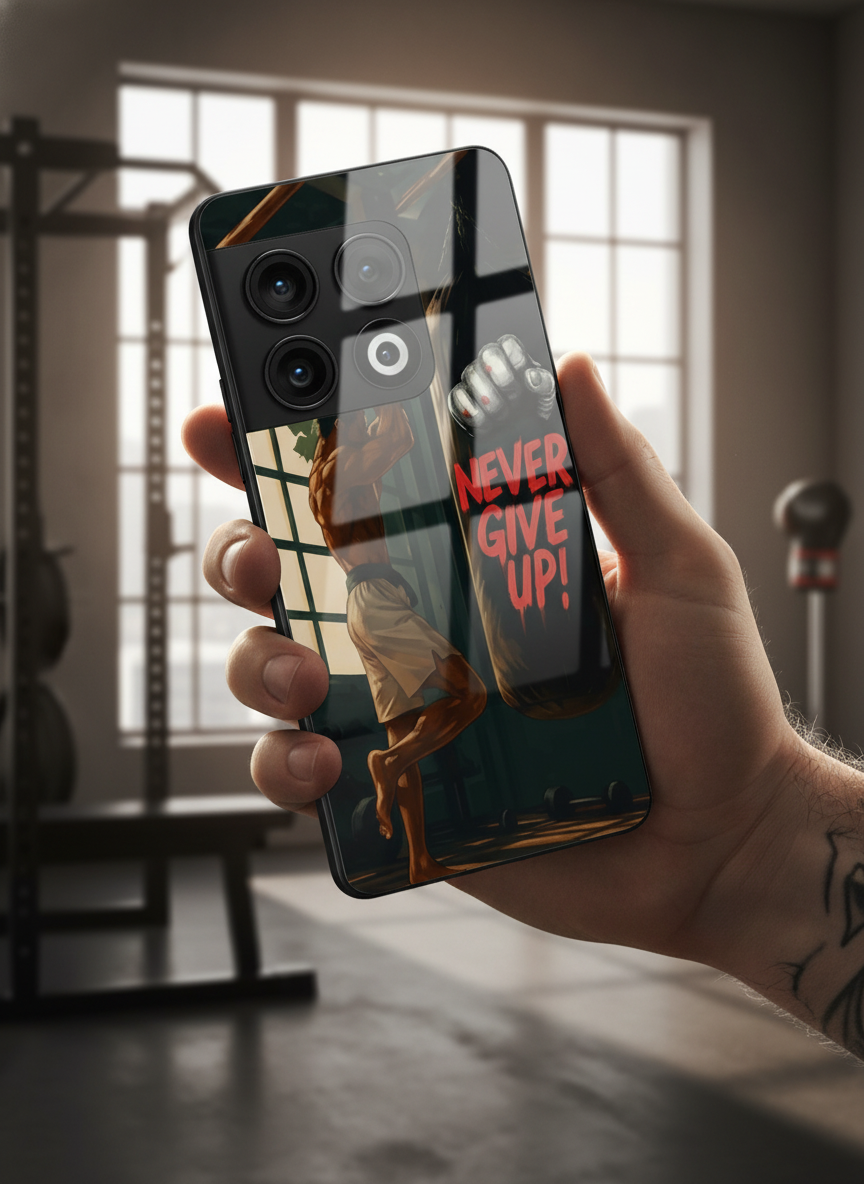 Warrior Spirit Premium Glass Back Cover For One Plus 13, 12, 11, 10, Nord Serie