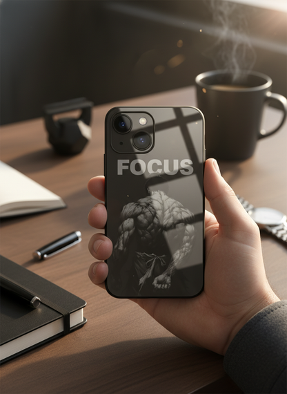 Focus Premium Glass Back Cover For iPhone 11-17 Models