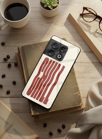 Stay Chill Glass Back Cover For One Plus 13, 12, 11, 10, Nord Series