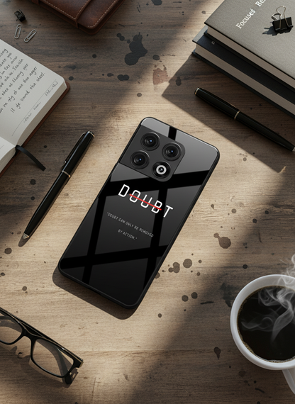 No Doubt Premium Glass Back Cover For One Plus 13, 12, 11, 10, Nord Series