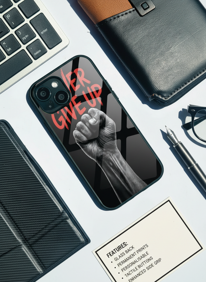 Iron Will Premium Glass Back Cover For iPhone 11-17 Models