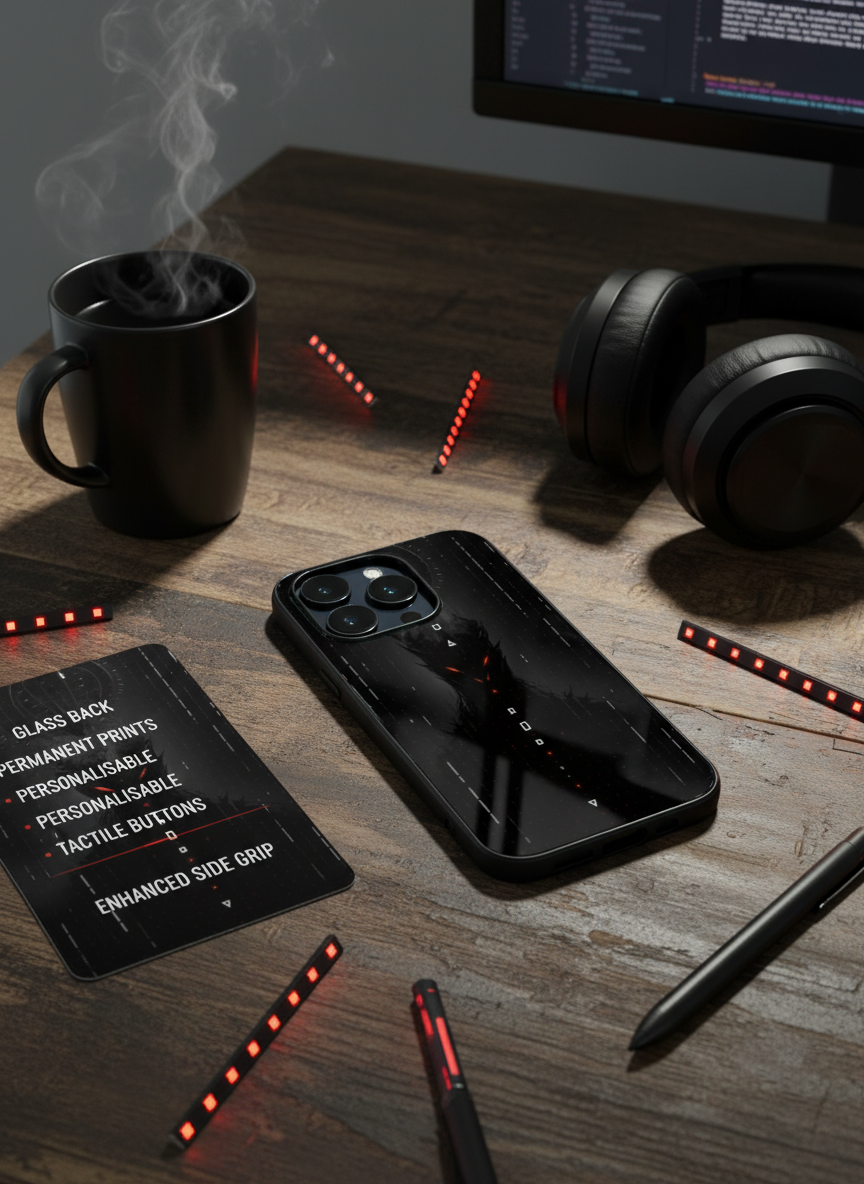 Oblivion Eyes Premium Glass Back Cover For iPhone 11-17 Models