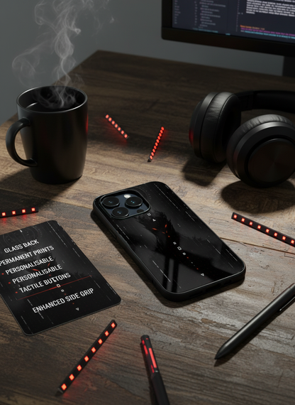 Oblivion Eyes Premium Glass Back Cover For iPhone 11-17 Models