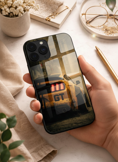 Road Kings Premium Glass Back Cover For iPhone 11-17 Models