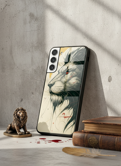 Roar Within Premium Glass Back Cover For Galaxy S, A, M & F Series