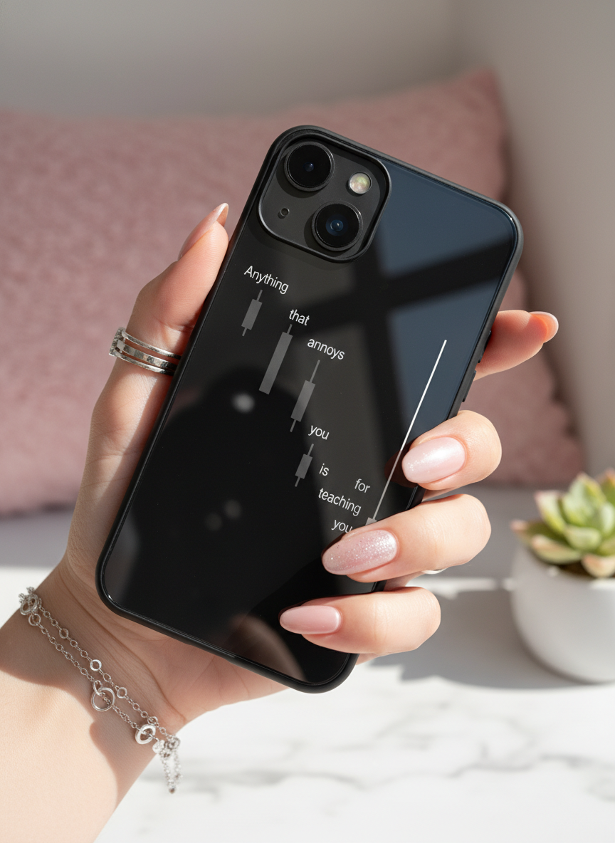 Candle Wisdom Premium Glass Back Cover For iPhone 11-17 Models