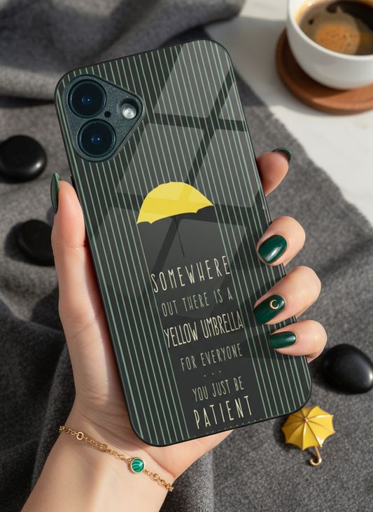 HIMYM Umbrella of Hope  Premium Glass Back Cover For iPhone 11-17 Models