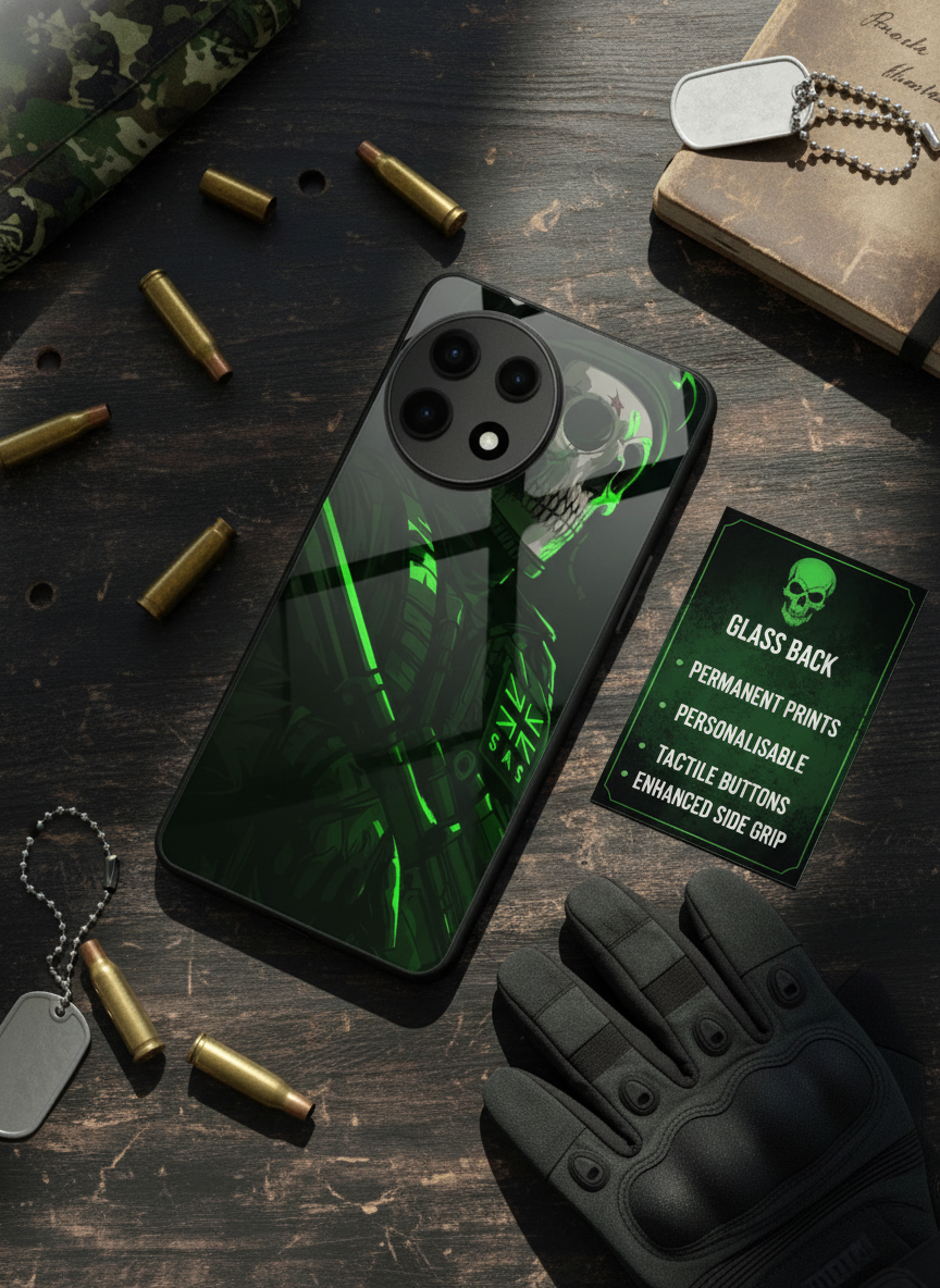 COD Zombie Premium Glass Back Cover For One Plus 13, 12, 11, 10, Nord Series