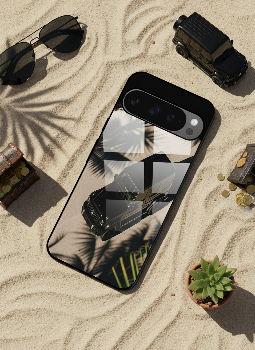 Shadow Drive Premium Glass Back Cover For Google Pixel 7,8,9,10 Series