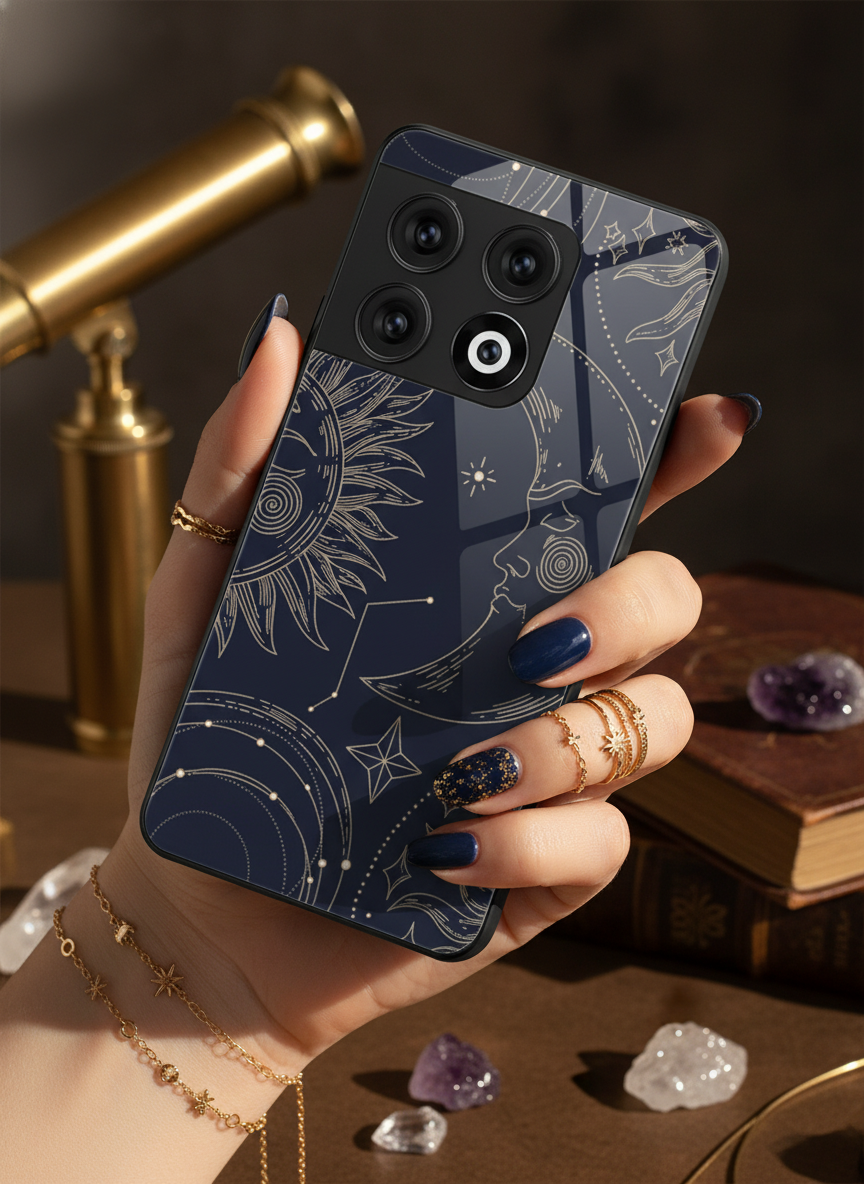 Celestial Dream Glass Back Cover For One Plus 13, 12, 11, 10, Nord Series