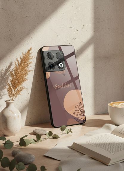 Calm Aura Premium Glass Back Cover For One Plus 13, 12, 11, 10, Nord Series