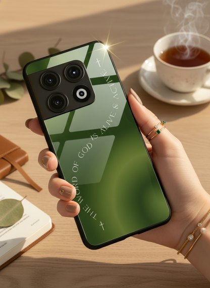 Alive & Active Premium Glass Back Cover For One Plus 13, 12, 11, 10, Nord Series