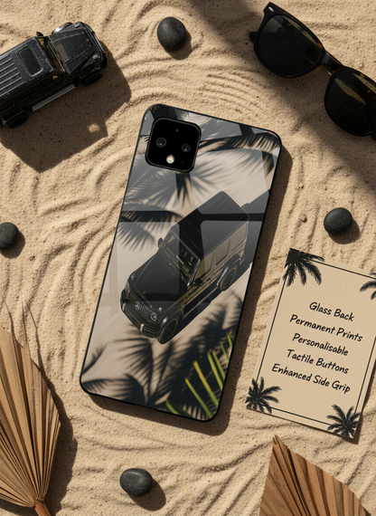 Shadow Drive Premium Glass Back Cover For Google Pixel 7,8,9,10 Series