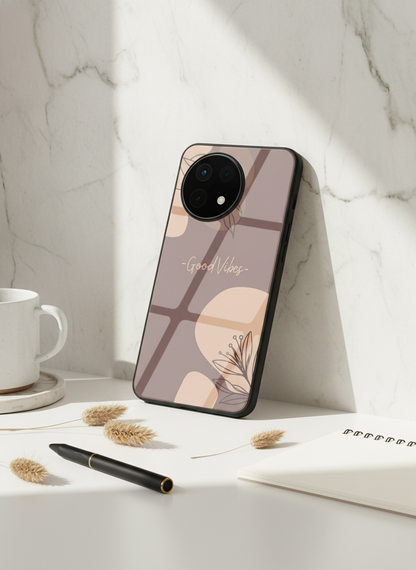 Calm Aura Premium Glass Back Cover For One Plus 13, 12, 11, 10, Nord Series