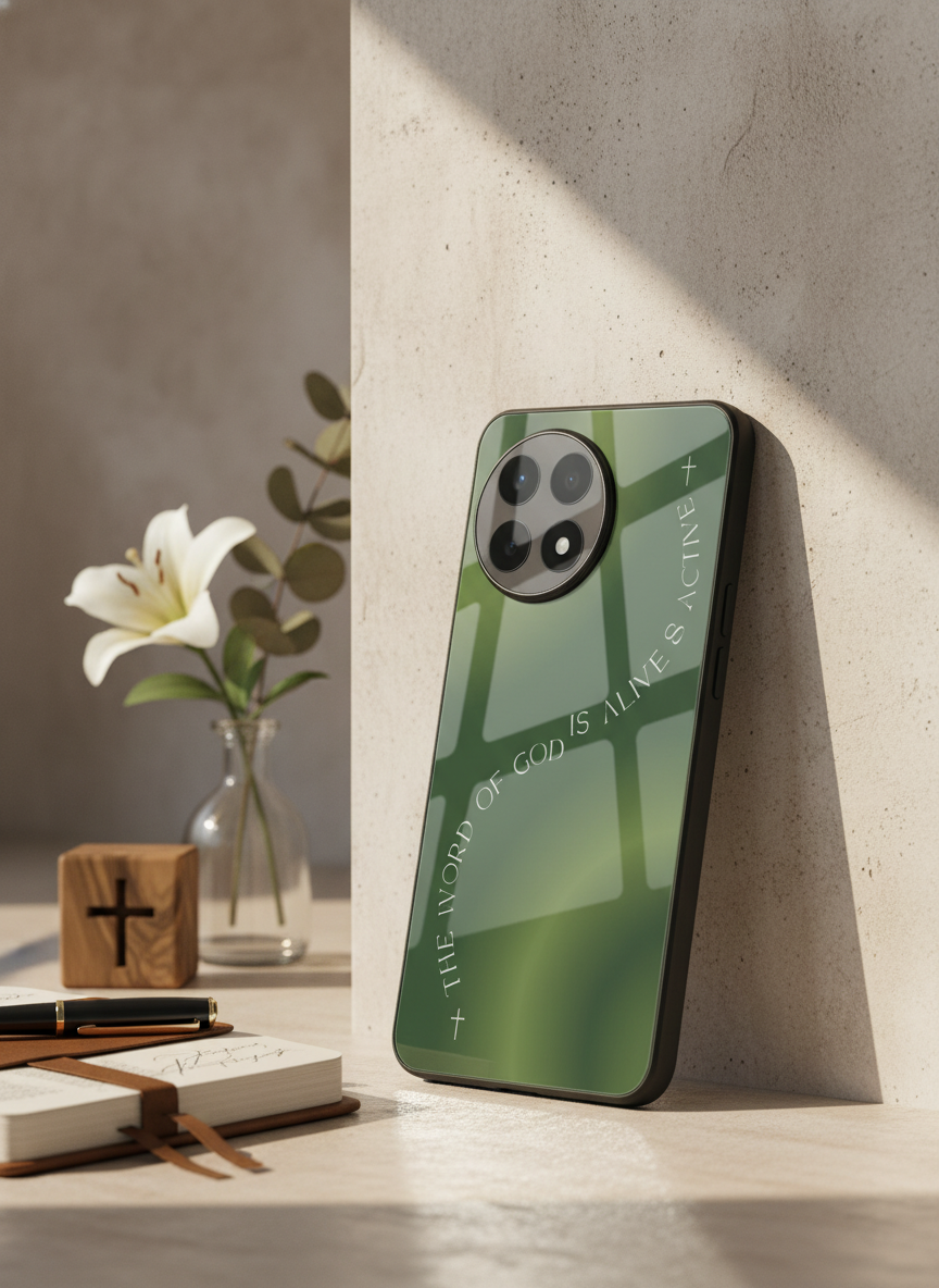 Alive & Active Premium Glass Back Cover For One Plus 13, 12, 11, 10, Nord Series