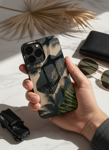 Shadow Drive Premium Glass Back Cover For iPhone 11-17 Models