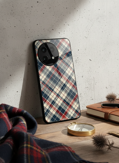 Plaid Perfection Glass Back Cover For One Plus 13, 12, 11, 10, Nord Series