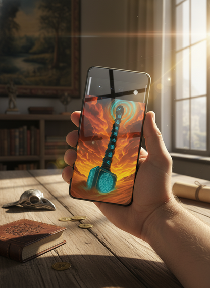 Mjolnir is it You ? Premium Glass Back Cover For Google Pixel 7,8,9,10 Series