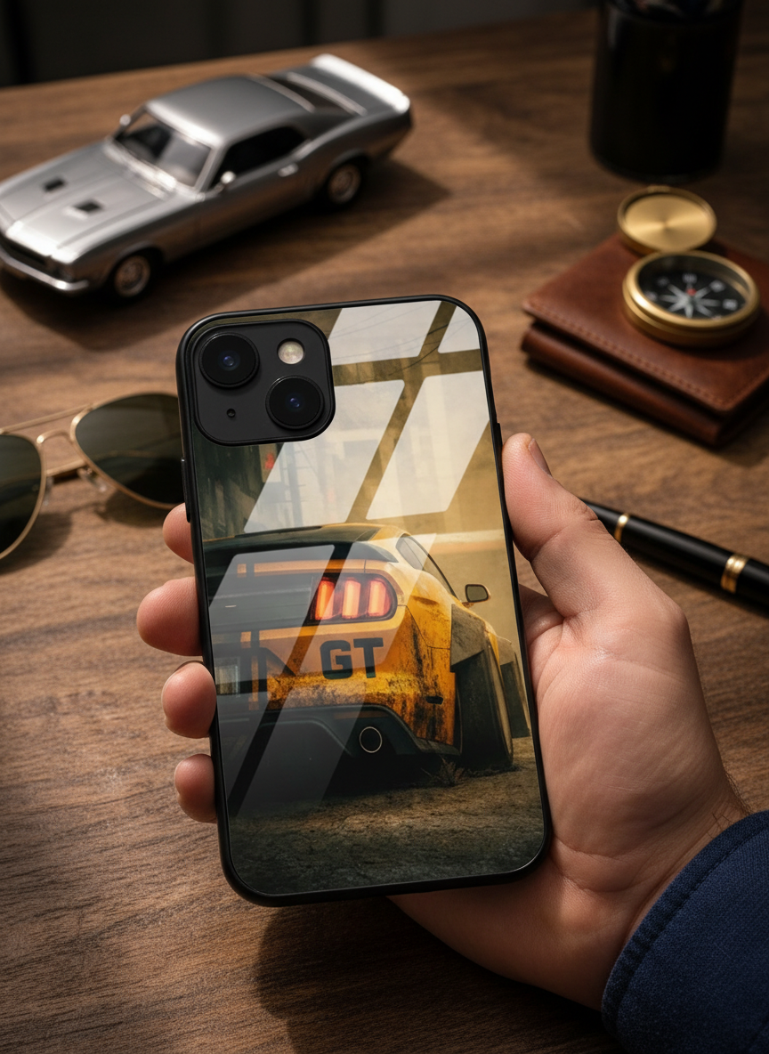 Road Kings Premium Glass Back Cover For iPhone 11-17 Models