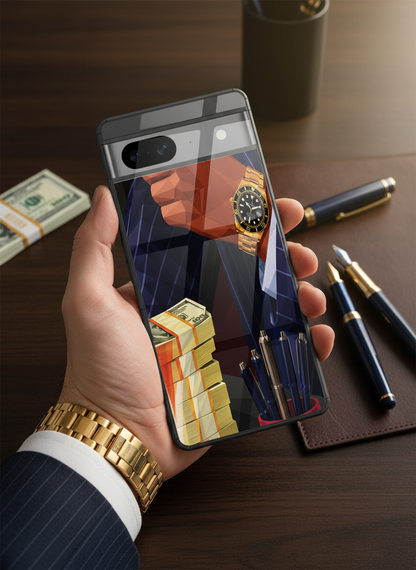 Cash Empire Premium Glass Back Cover For Google Pixel 7,8,9,10 Series
