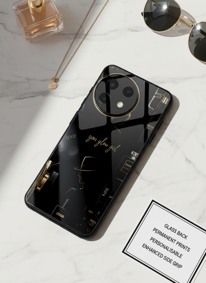 Glow & Grace Premium Glass Back Cover For One Plus 13, 12, 11, 10, Nord Series