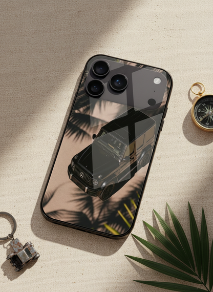 Shadow Drive Premium Glass Back Cover For iPhone 11-17 Models