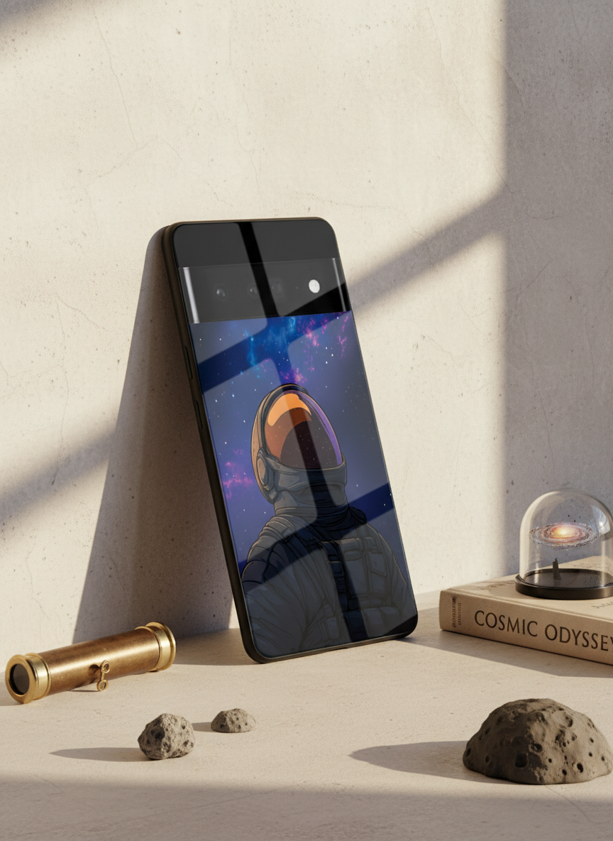 Stellar Void Premium Glass Back Cover For Google Pixel 7,8,9,10 Series