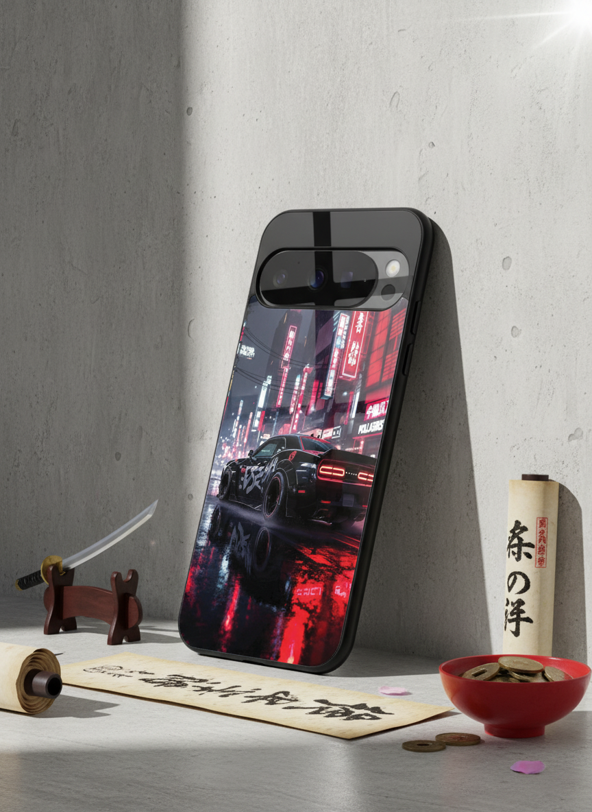 Tokyo Heart Premium Glass Back Cover For Google Pixel 7,8,9,10 Series