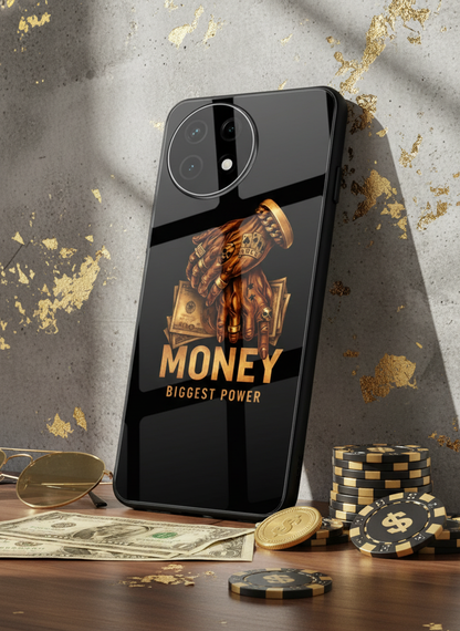 Cash Command Premium Glass Back Cover For One Plus 13, 12, 11, 10, Nord Series