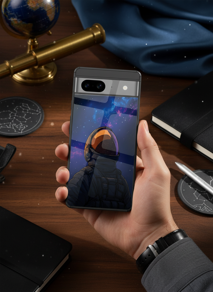 Stellar Void Premium Glass Back Cover For Google Pixel 7,8,9,10 Series