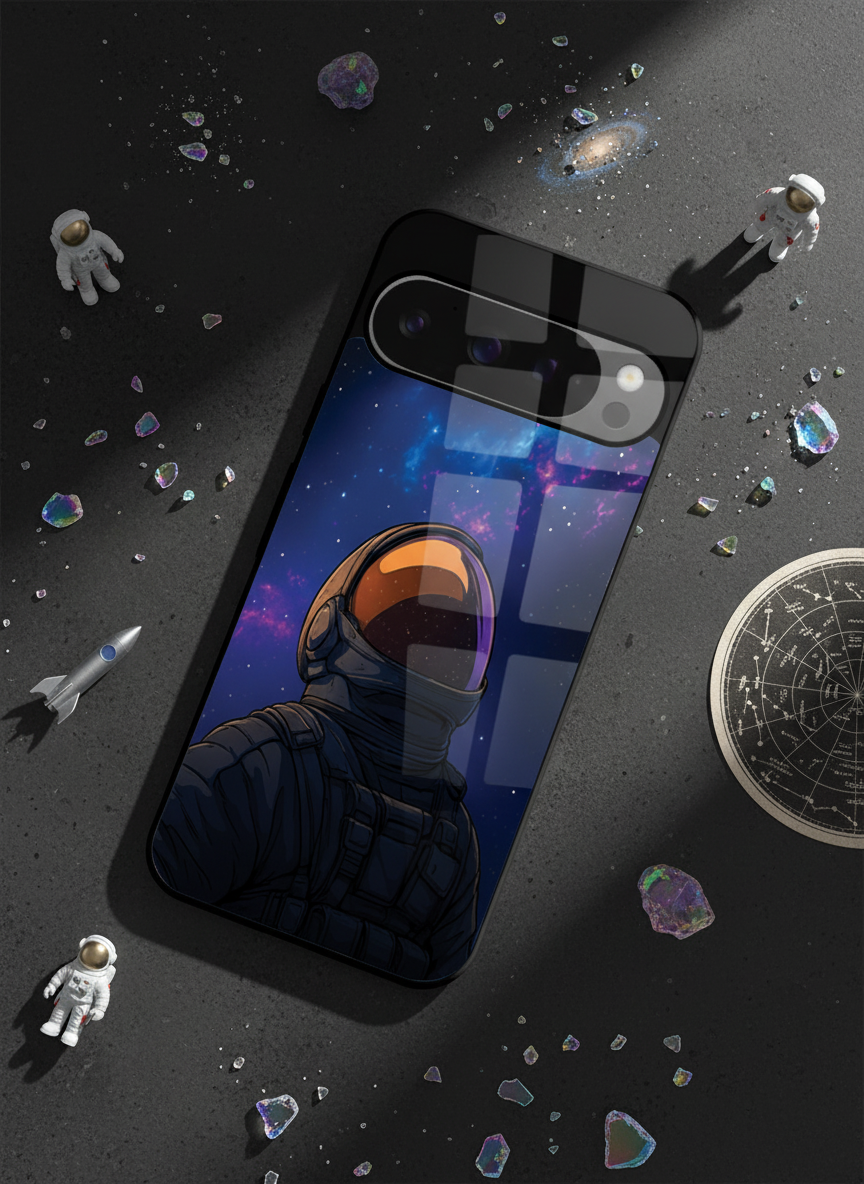 Stellar Void Premium Glass Back Cover For Google Pixel 7,8,9,10 Series