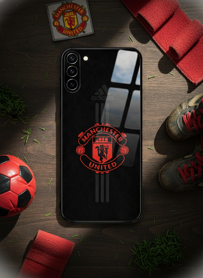 Dark Mode FC Premium Glass Back Cover For Galaxy S, A, M & F Series