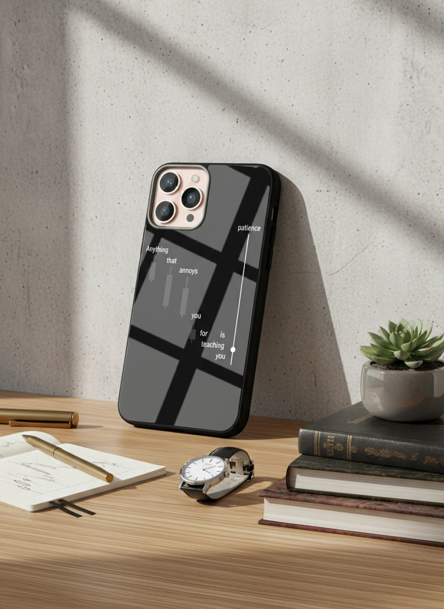 Candle Wisdom Premium Glass Back Cover For iPhone 11-17 Models