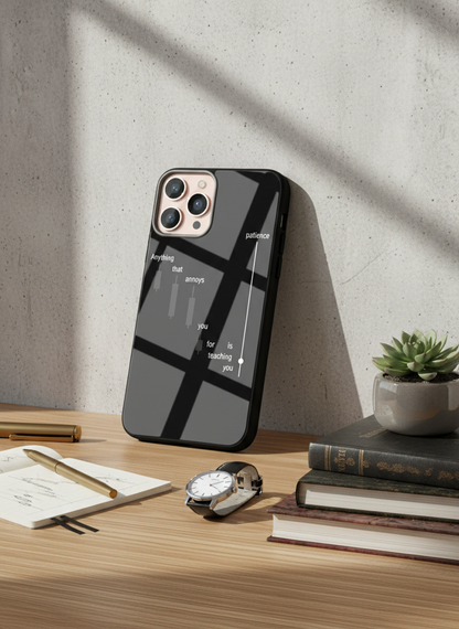 Candle Wisdom Premium Glass Back Cover For iPhone 11-17 Models