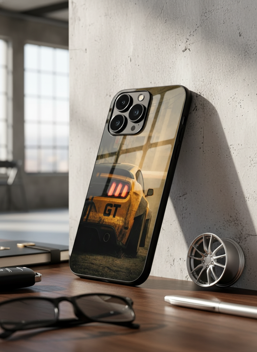 Road Kings Premium Glass Back Cover For iPhone 11-17 Models
