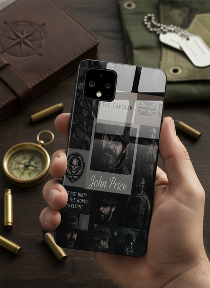 Captain's Creed Premium Glass Back Cover For Google Pixel 7,8,9,10 Series
