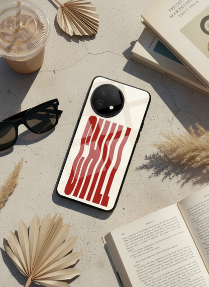 Stay Chill Glass Back Cover For One Plus 13, 12, 11, 10, Nord Series