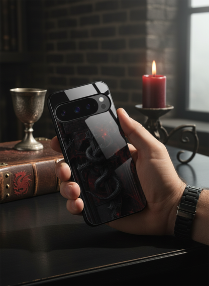 Drakonis Premium Glass Back Cover For Google Pixel 7,8,9,10 Series